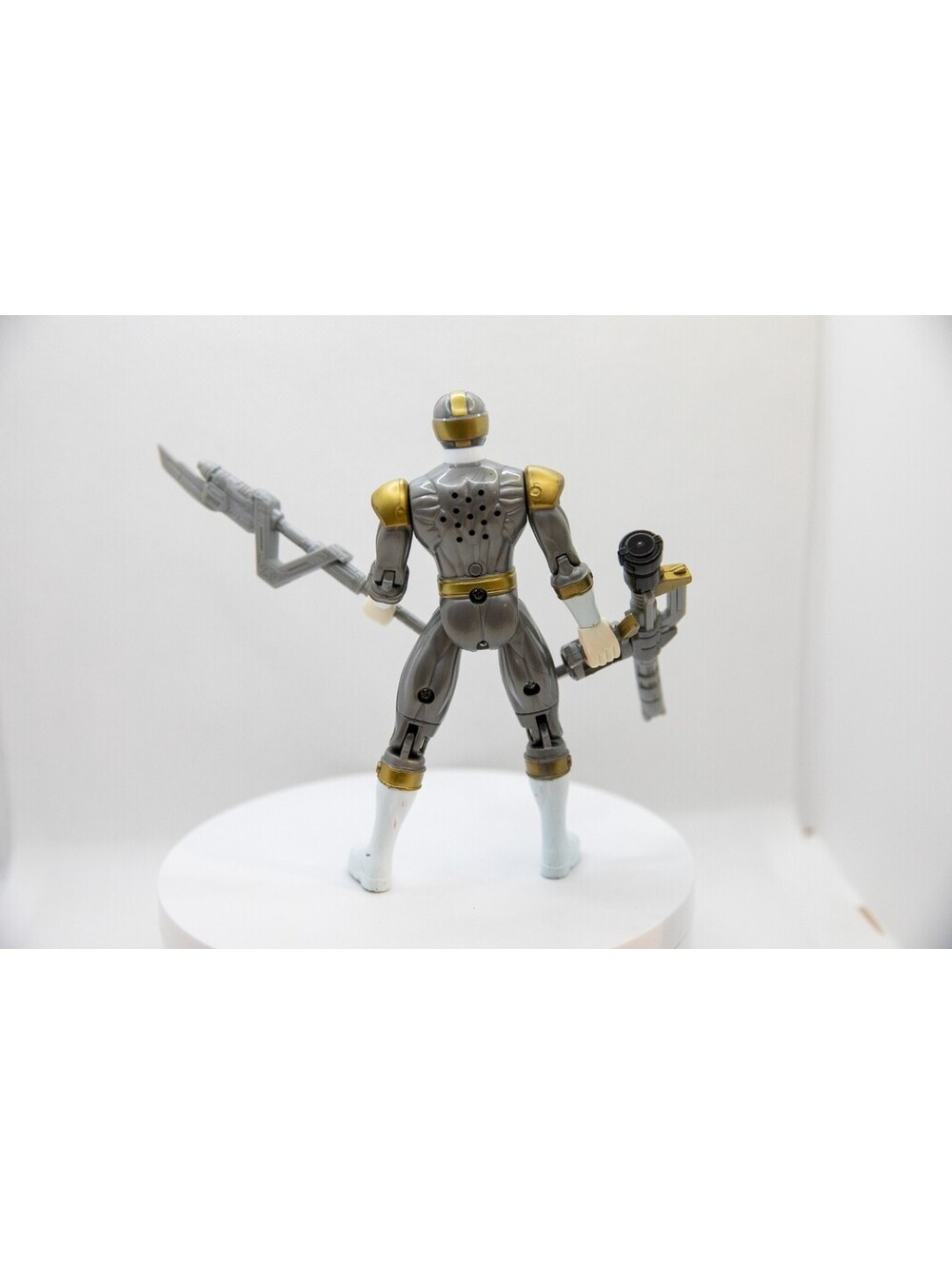 Power Rangers Lightspeed Rescue (Vintage ‘99’) Titanium Ranger with Weapons! - Picture 4 of 6